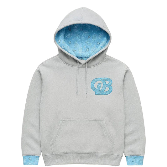 Gray hoodie Blue interior